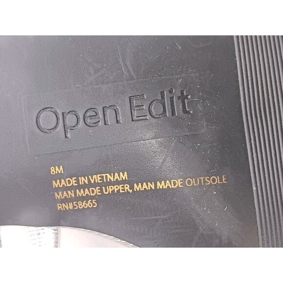 Open Edit Jagger Kitten Heel Sandals Women's Sliver Size US 8 - Picture 3 of 10